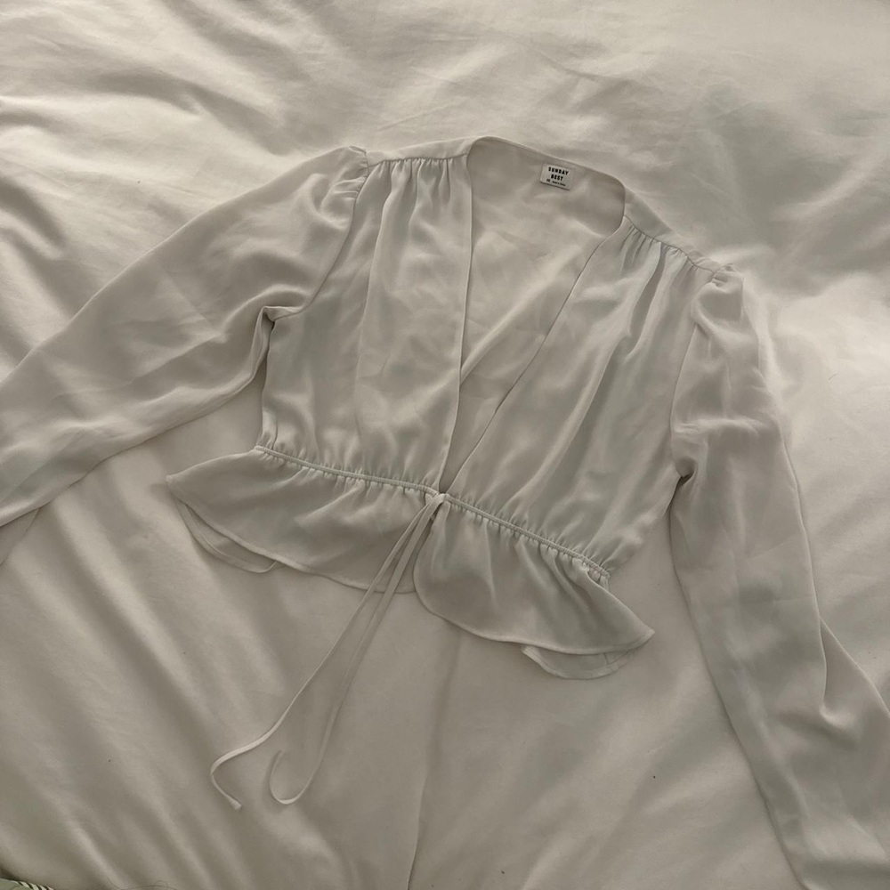Sunday Best Cream Blouse